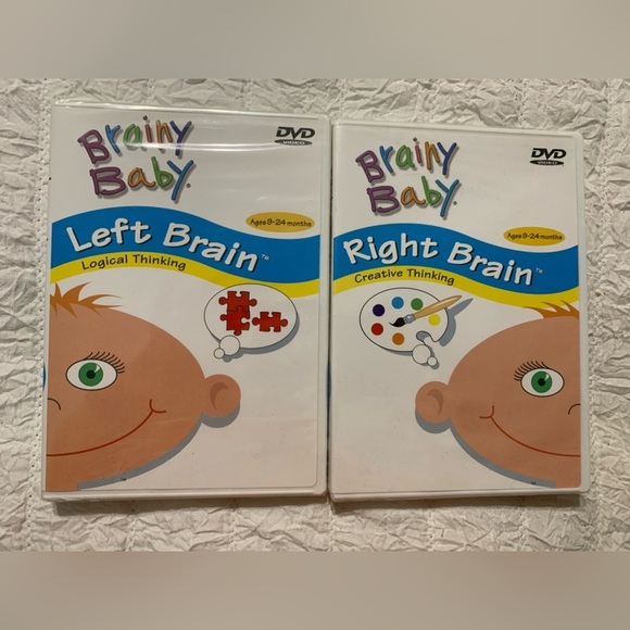brainy baby Other - BRAINY BABY LEARNING DVD’S. Set of 2. LEFT BRAIN and RIGHT BRAIN. Brand new